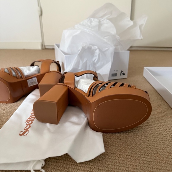 SEE BY CHLOE CILA SANDAL in SAND - NEW IN BOX - Picture 8 of 11
